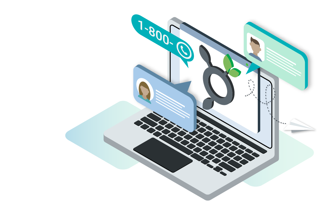 Znode customer support and communication through chat, phone, and digital channels